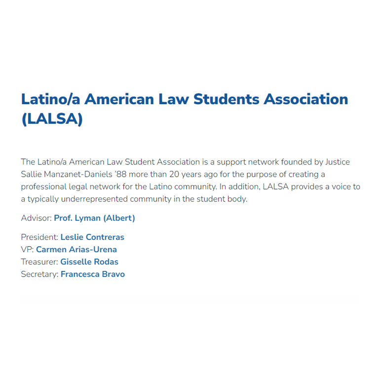 Hispanic and Latino Organizations in New York - Hofstra Law Latino/a American Law Students Association