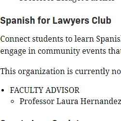 Hispanic and Latino Organizations in Texas - Baylor Spanish for Lawyers Club